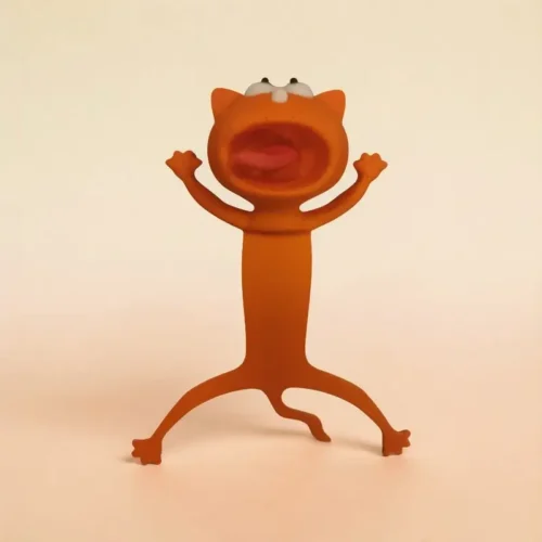 macska könyvjelző kukucskáló figura
